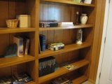 Books and Book Sets in Book Case Down Stairs