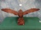 Hand Carved Reddish Brown Eagle