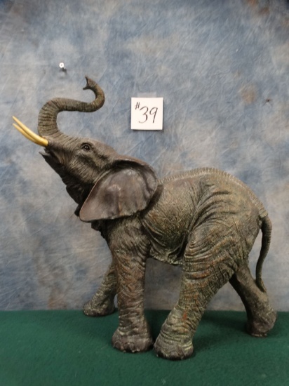 Well Detailed Ceramic African Elephant