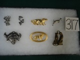 7 Brand New Hunters Hat and Lapel Pins, and Pendants