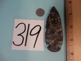 Authenitc Pretty Coshocton Flint Dovetail Spear Point Indian Artifact Arrowhead