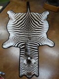 Spectacular AAA Zebra Rug Taxidermy Mount