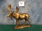 Bronze Coated Ceramic Moose