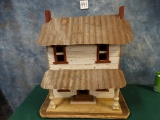 Antique Old Style Miniature Type of Home for Display or Childs Dollhouse 1930's Style