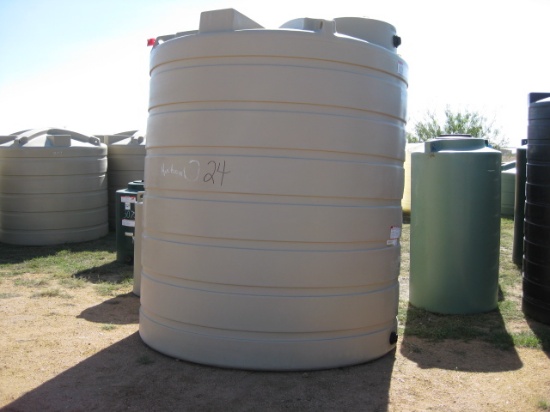2500 Gallon Flat Bottom Water Storage Tank (B)