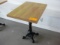 20” x 28” Single Pedestal Tables with Cast Iron Base