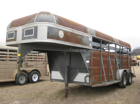 Ponderosa 16' Gooseneck Stock/Horse Trailer