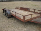 16' trailer with Diamond plate bed floor