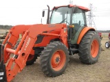 2009 Kubota Model M9540/LA1353 Air Cab with Loader 4wd