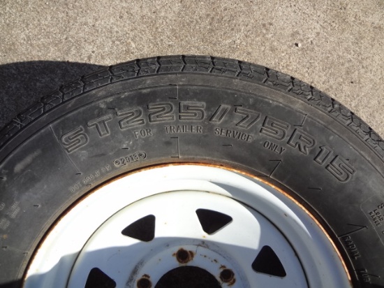 Tire and wheel ST 225/75R15