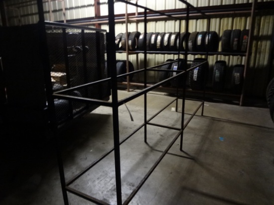 Tire Rack 2-Section with 3 Shelves high