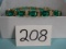Stunning Beautiful Emerald & Diamond Gold Bracelet