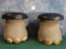 Pair of Large Bull Elephant Footstools Taxidermy **U.S. Residents Only** ( 2 x $ )