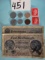 World War 2 Era German Money & Rare Stamps (5 x $)