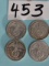 (4) 80% Pure Silver World War 2 Era German 5 Reichsmarks Coins ( 4 x $ )