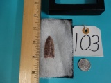 Authentic Paleo Type Neolithic Point Indian Artifact Arrowhead
