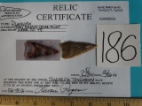 Authentic Plainview Point Indian Artifact Arrowhead with Rogers COA