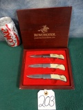 Three High Quality Winchester Lock Blade Pocket Knives (3 x $)