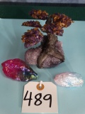 Three interesting Lab or Handmade Gemstones (3 x $ )
