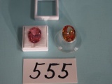 Two Gorgeous Lab Enhanced Loose Sapphires Gemstones (2 x $ )