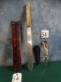 African Semi and Deer Antler Knife (2 x $)