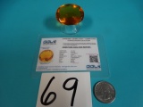 174.40 Cts. Oval Cut Yellow Orange Citrine Gemstone from Brazil