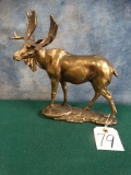 New Ceramic Golden Moose Statue