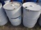 White 55-gal barrel with lids