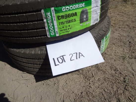 Goodride CR960 215/75R17.5 16 Ply new tires