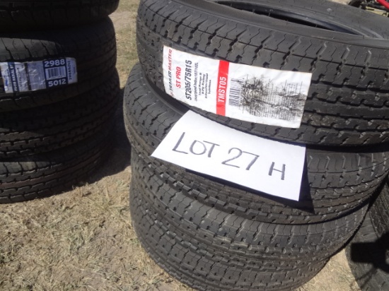Trailer Master ST Pro ST205/75R15 8ply new Tires