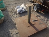 4' x 4' steel grinder platform