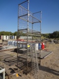 Stainless Steel Wire cage rack, 4' x 2' x 23