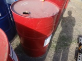 Red 55-gal barrel with lids