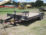 2019 Big Tex 20' Bumper Pull Trailer with Dove Tail Fold up Ramps