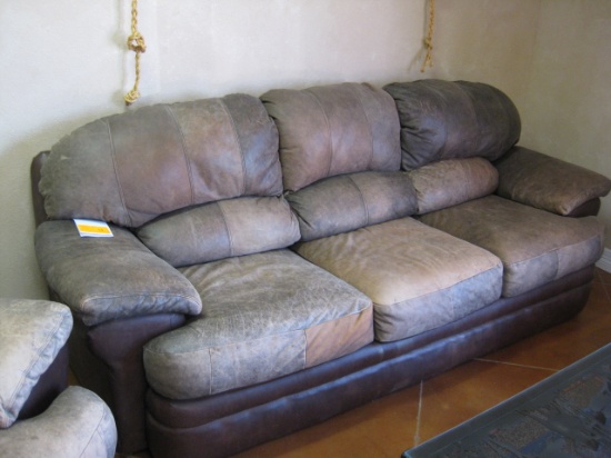 Leather Sofa, Love Seat and Over Stuff Chair