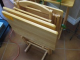 Set Wooden TV Trays
