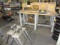 Work Table with Wood Top Contents not inculded