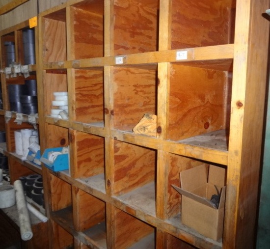 3 Wooden Cubbie Cabinets