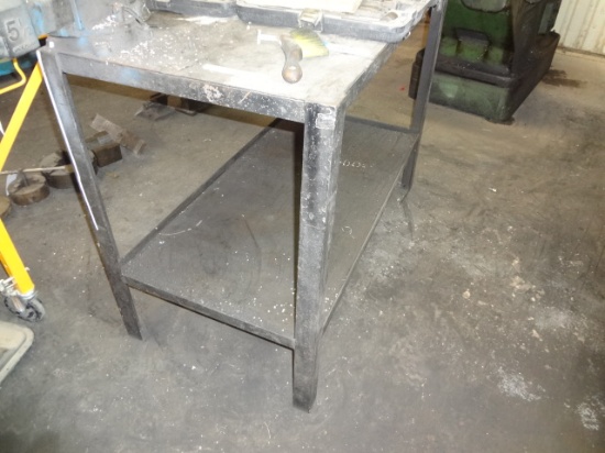 Work Table with Vice and metal 6" hand Sheer and 2'x2' Table