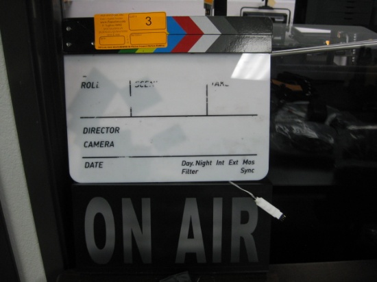 On Air Can sign sold with Clapper Board Film Movie  Director Action Sign