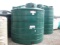 2000 Gallon Model TLV02000 Flat Bottom Storage Tank Dark Green