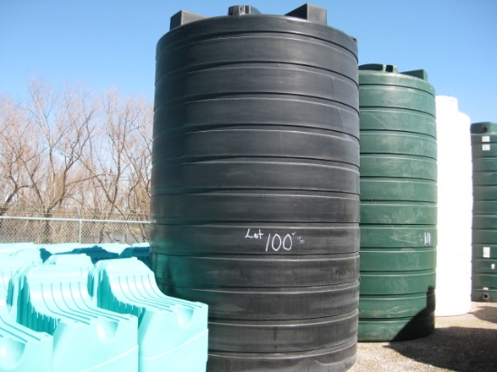 5200 Gallon Model TLV05200 Flat Bottom Storage Tank Black