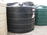 1650 Gallon Model TLV01650 Flat Bottom Storage Tank Black