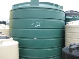 5050 Gallon Model TLV05050 Flat Bottom Storage Tank Dark Green