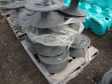 Pallet of Hose Reels Gray Uncounted