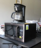 Microwave Oven and Coffee Pot