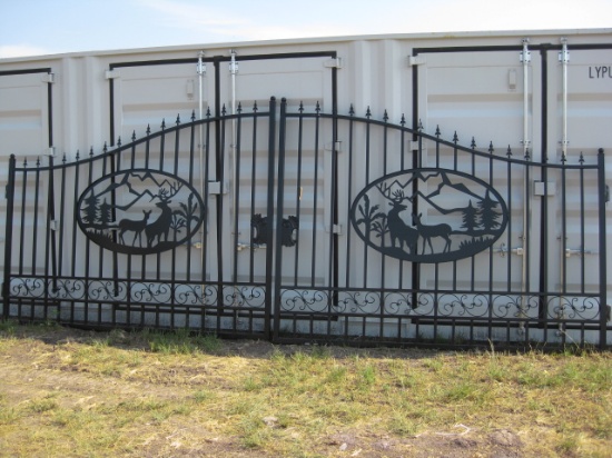 Double Iron Gate with Deer Scene 20