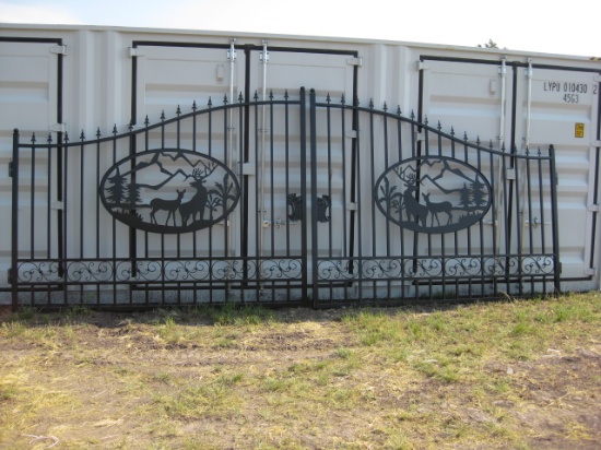 Double Iron Gate with Deer Scene 20