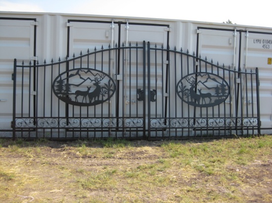 Double Iron Gate with Deer Scene 20