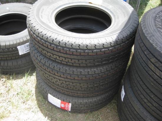 (4) Master Track UN-203 ST 235/80R15 New Tires